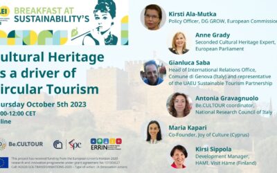 Circular cultural tourism and its contribution to sustainability